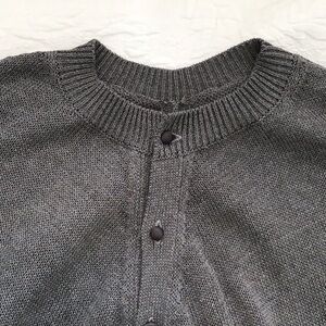 Vlas Bloome Japanese cotton/linen grey cardigan with cinched waist